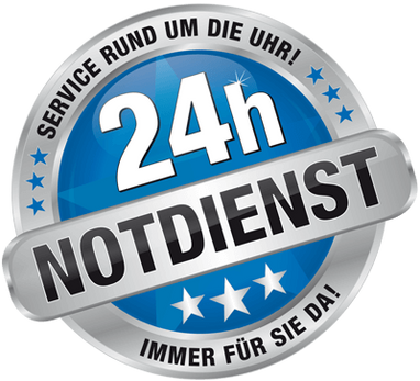 24 Stunden Notdienst Zeichen